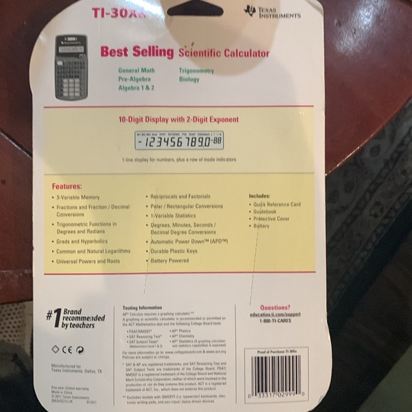 Texas Instruments TI-30xa New In Box - Picture 4 of 4